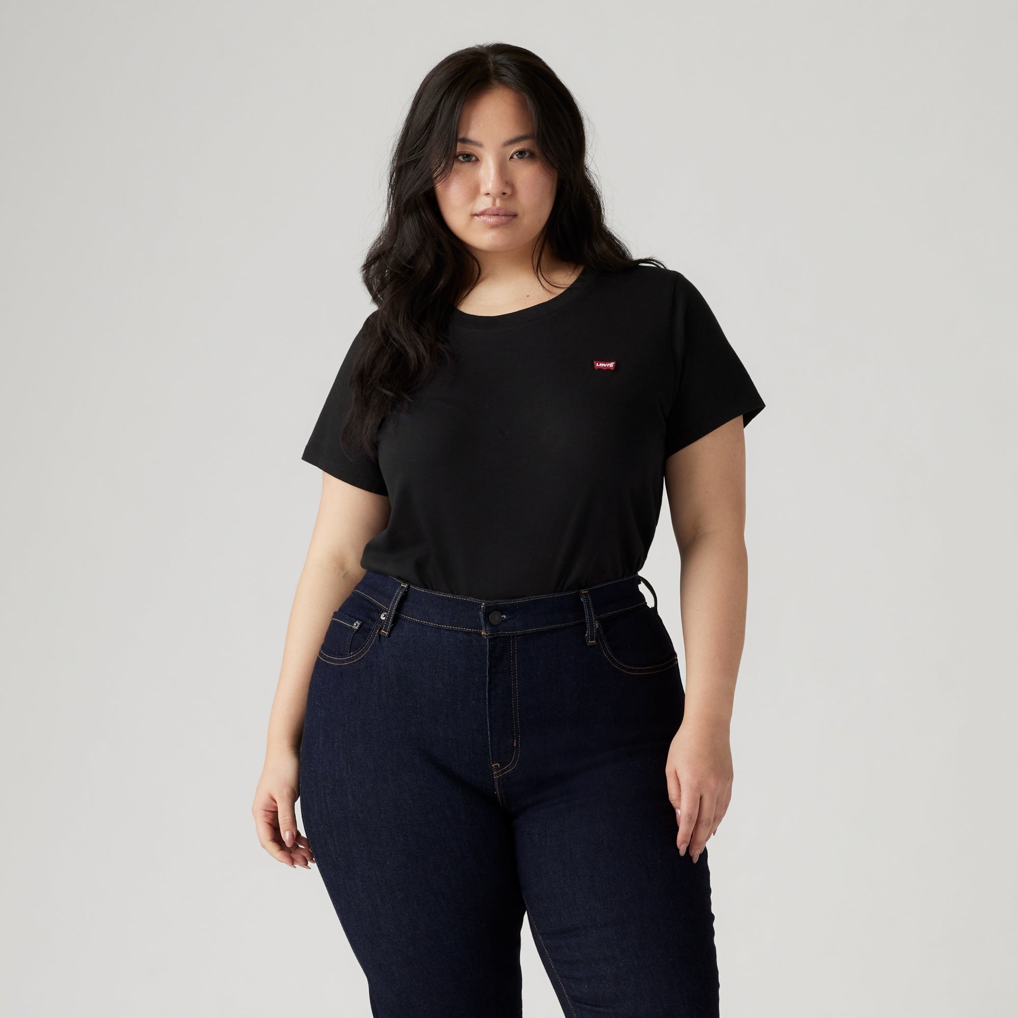 Levi s Plus The Perfect Tee Black Size 1X