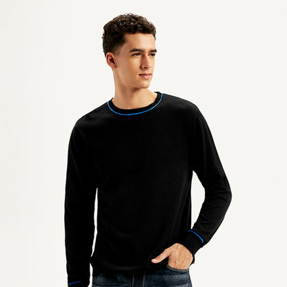 BNG FLAT KNIT SOLID POLO VERTICAL STRIPE