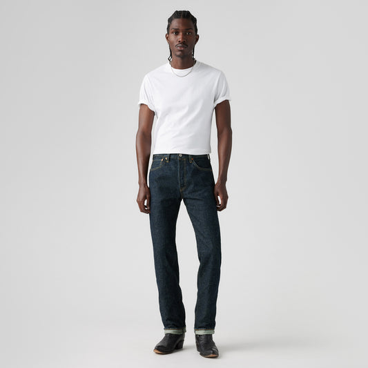 LEVI'S® MEN'S 501® ORIGINAL SELVEDGE JEANS - DARK INDIGO - FLAT FINISH