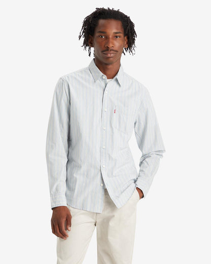 CLASSIC POCKET STANDARD FIT SHIRT - BLUE