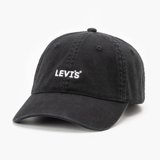 LEVI'S® MEN'S HEADLINE LOGO CAP - BLACK