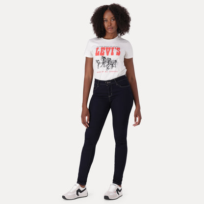 LEVI'S® CURVY SKINNY - DARK INDIGO - WORN IN