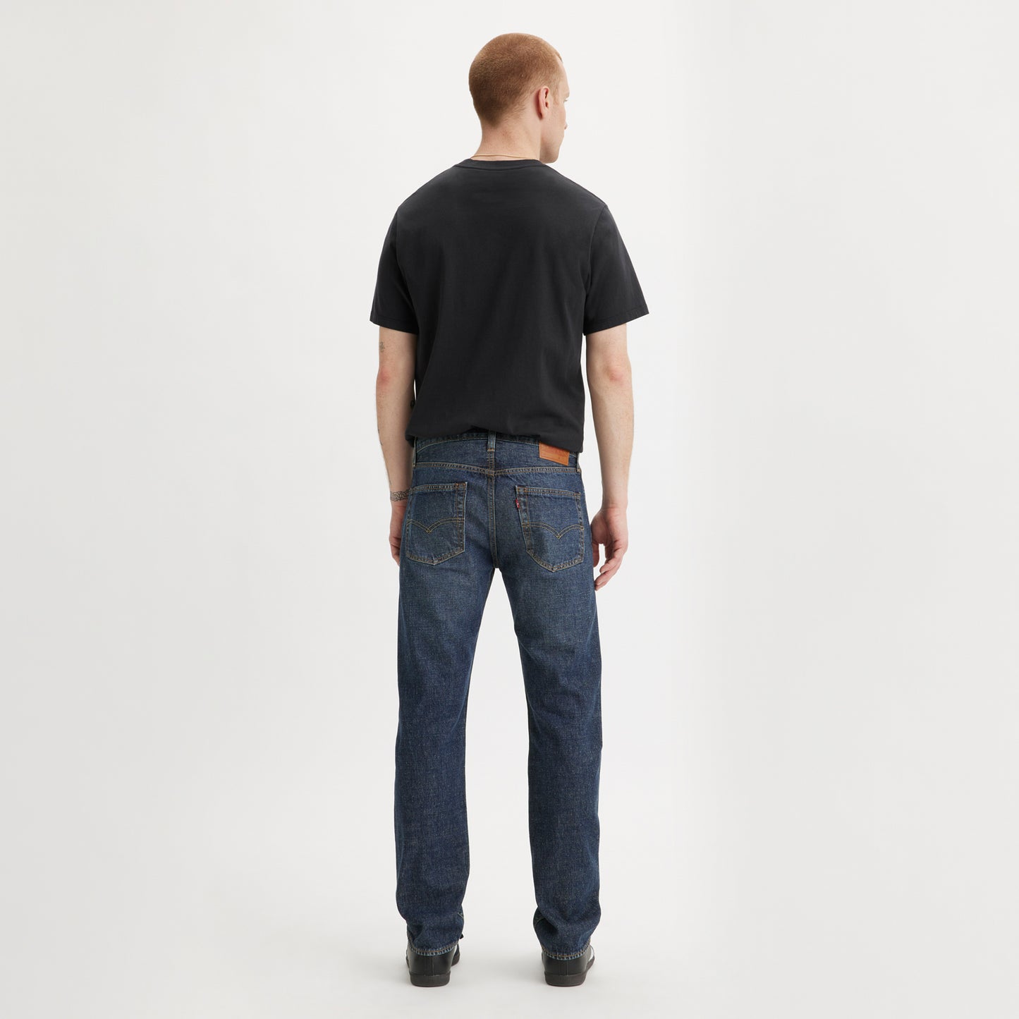 LEVI'S® MEN'S 501® ORIGINAL SELVEDGE JEANS - DARK INDIGO - WORN IN