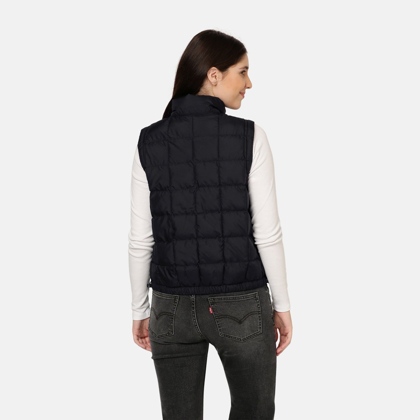 BRIAR PUFFER VEST CAVIAR - BLACK