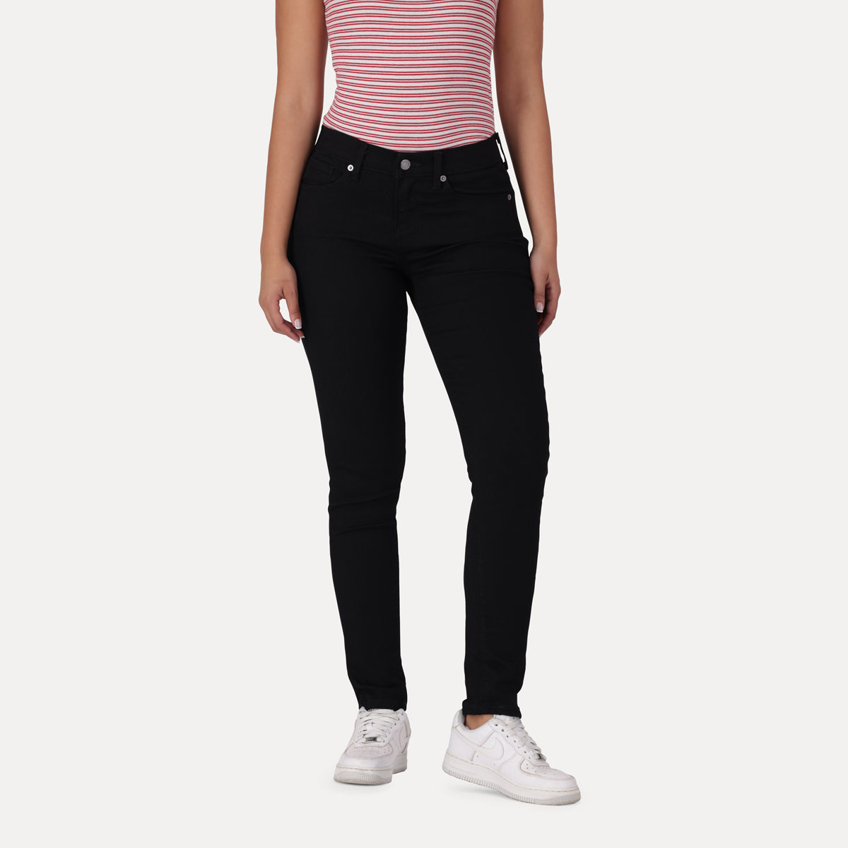 LEVI'S® WOMEN'S CURVY SKINNY  - BLACK