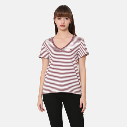 LEVI'S® WOMEN'S PERFECT V-NECK T-SHIRT - RED