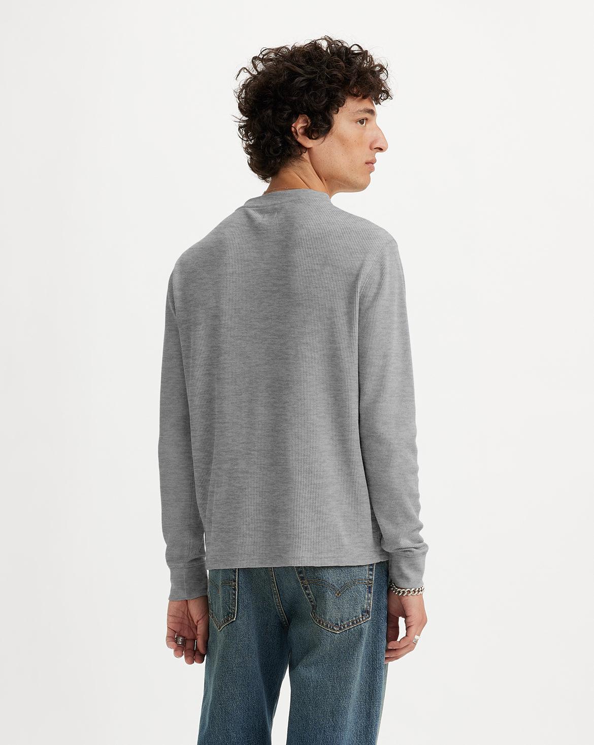 LONG-SLEEVE THERMAL HENLEY - NEUTRAL