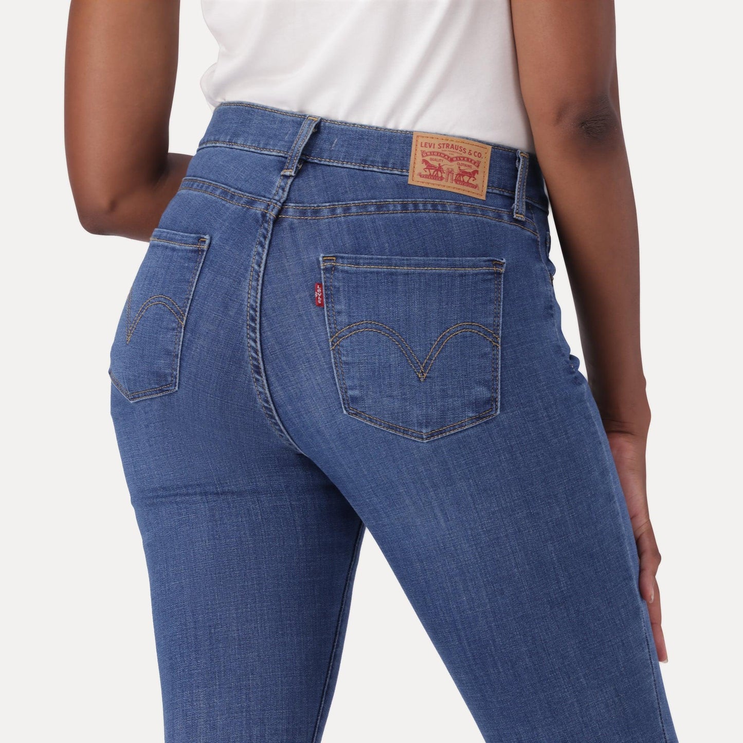 Buy LEVI'S® CURVY SUPER SKINNY JEANS - MED INDIGO - WORN IN Online ...