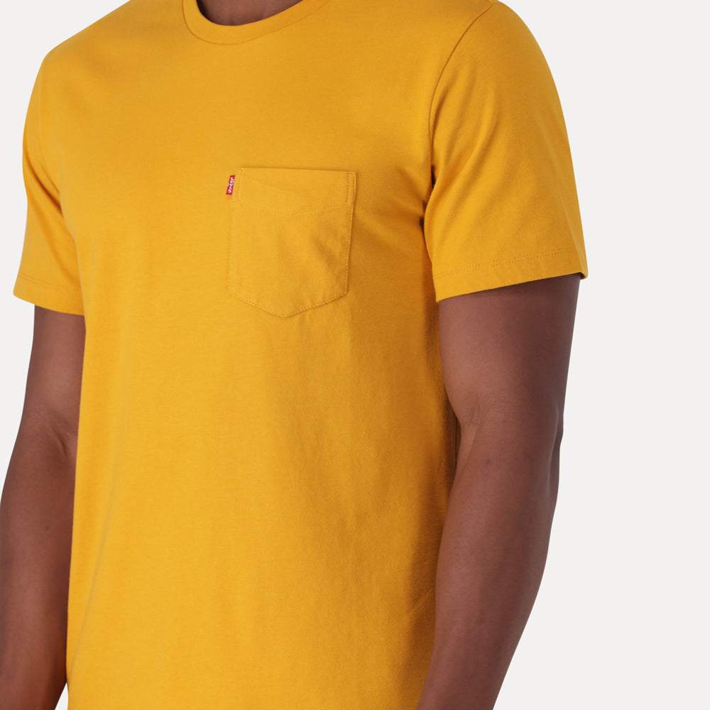 LEVI'S® MEN'S CLASSIC POCKET T-SHIRT - YELLOW/ORANGE