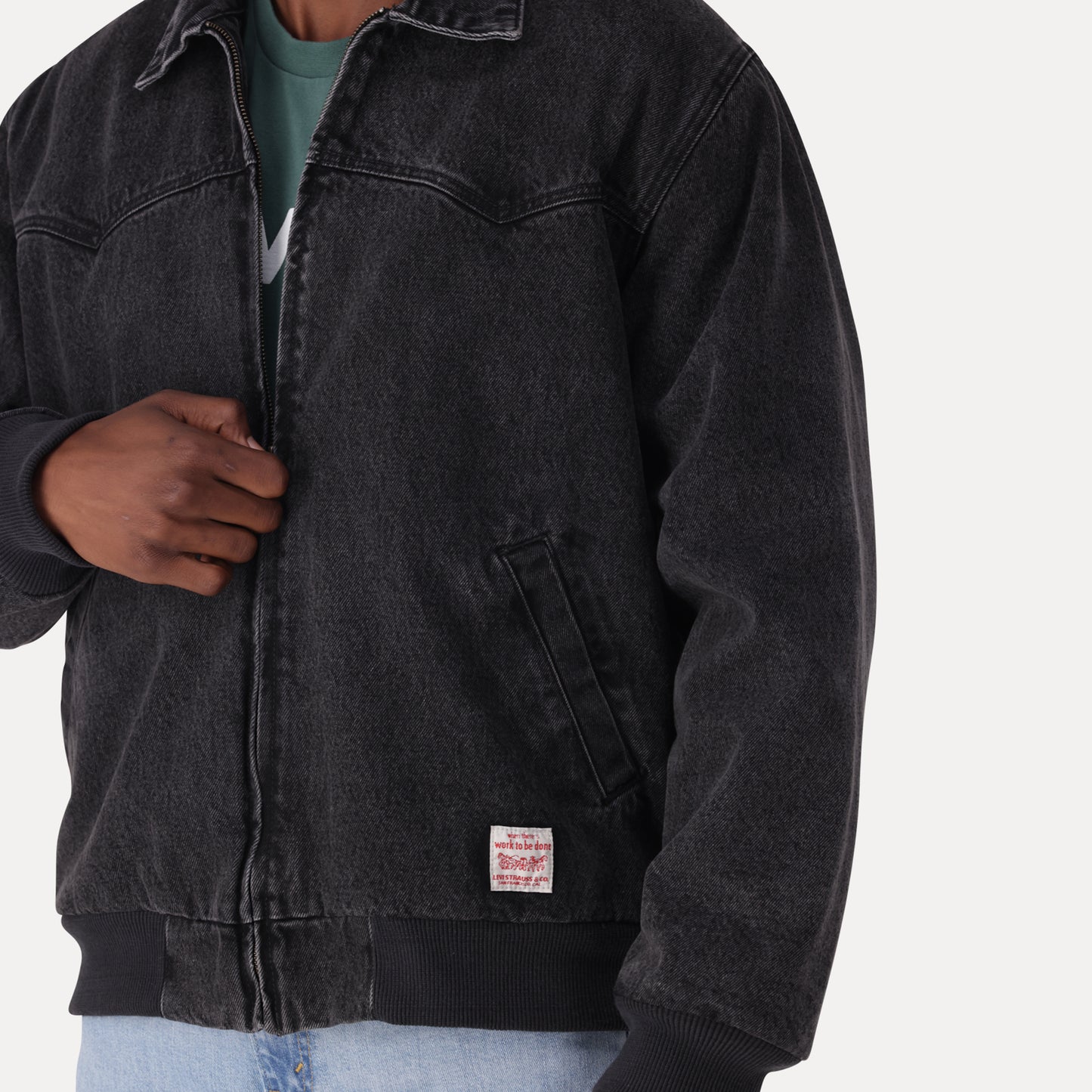 LEVI'S® MEN'S EMBARCADERO AVIATOR JACKET - BLACK