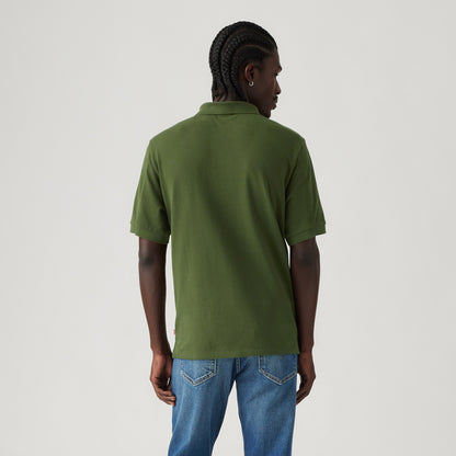 LEVI'S® MEN'S ZIP POLO - GREEN