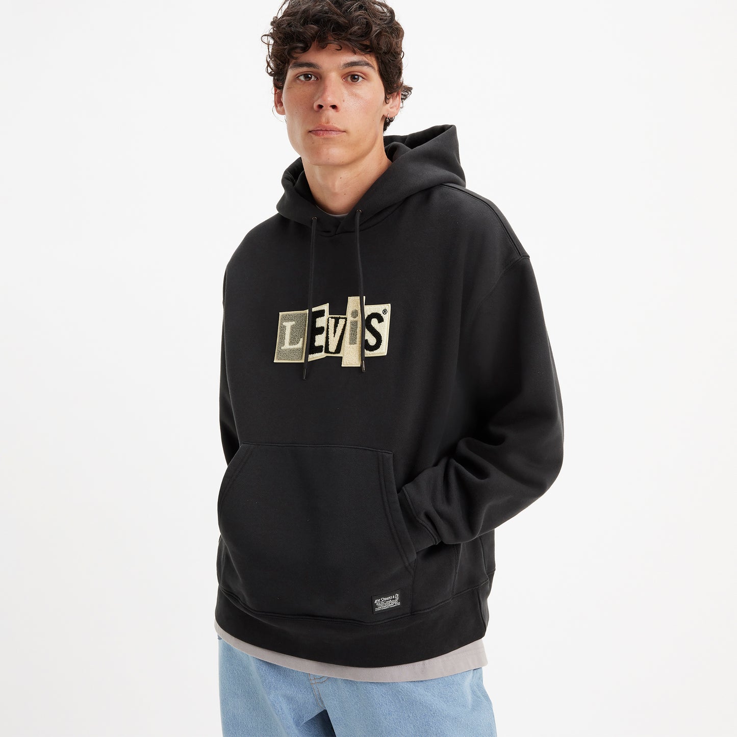 LEVI'S® SKATEBOARDING HOODED SWEATSHIRT - BLACK