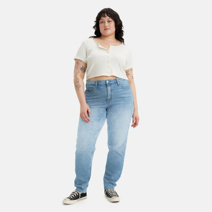 LEVI'S® WOMEN'S '80S MOM JEANS (PLUS) - MED INDIGO - WORN IN- MED INDIGO - WORN IN