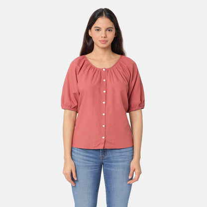 LEVI'S® WOMEN'S LEANNE BLOUSE - RED