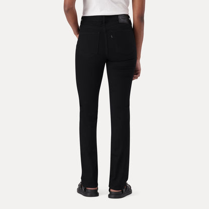 LEVI’S® WOMEN'S 712 MID-RISE SLIM JEANS - BLACK