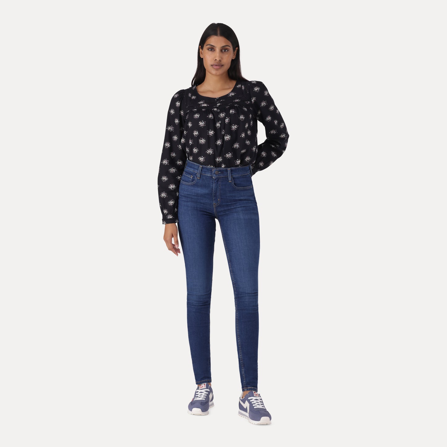 720 HIGH-RISE SUPER SKINNY JEANS - DARK INDIGO - WORN IN