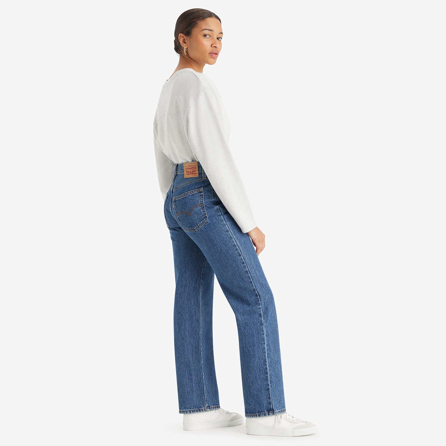 LEVI'S® WOMEN'S '94 BAGGY JEANS - MED INDIGO - WORN IN