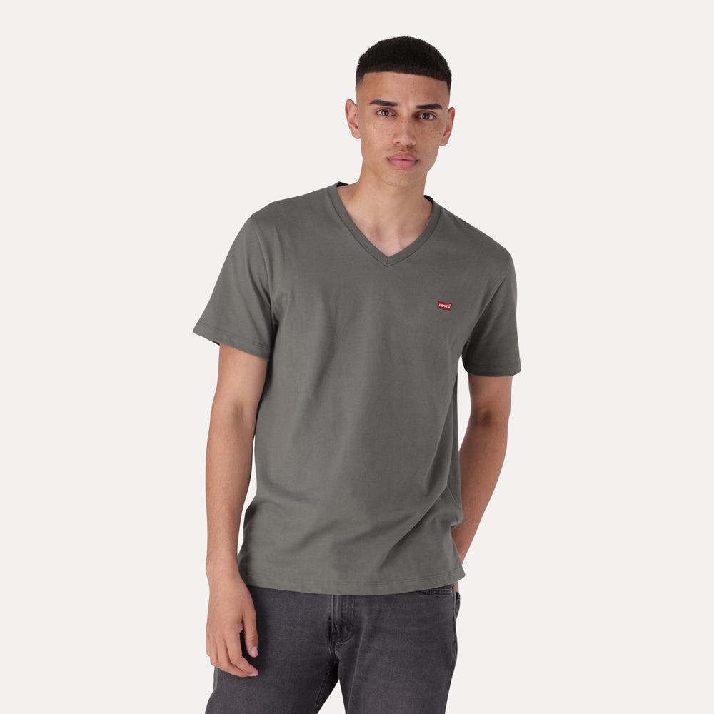 LEVI'S® MEN'S ORIGINAL HOUSEMARK V-NECK T-SHIRT - GREEN