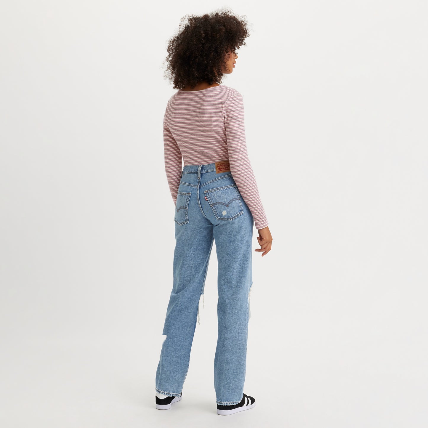 LEVI'S® WOMEN'S '94 BAGGY JEANS - MED INDIGO - WORN IN