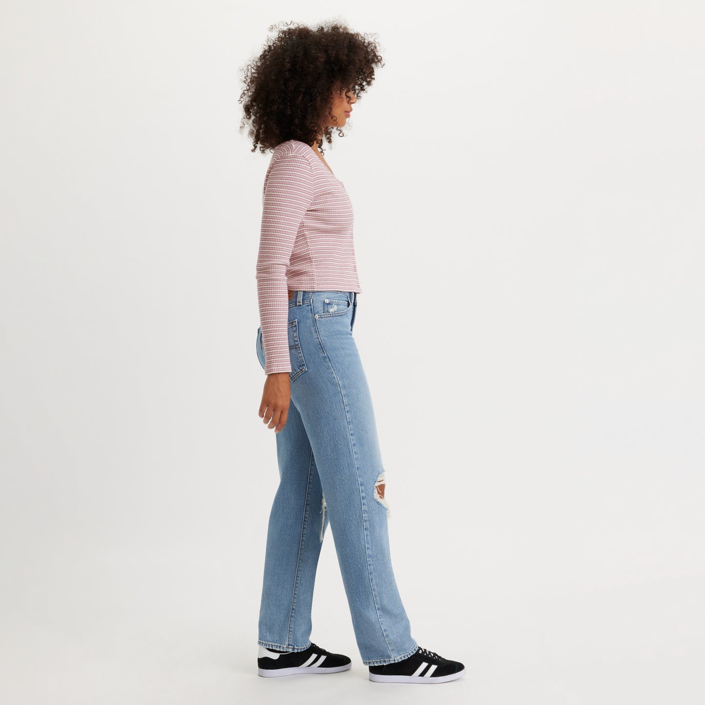 LEVI'S® WOMEN'S '94 BAGGY JEANS - MED INDIGO - WORN IN