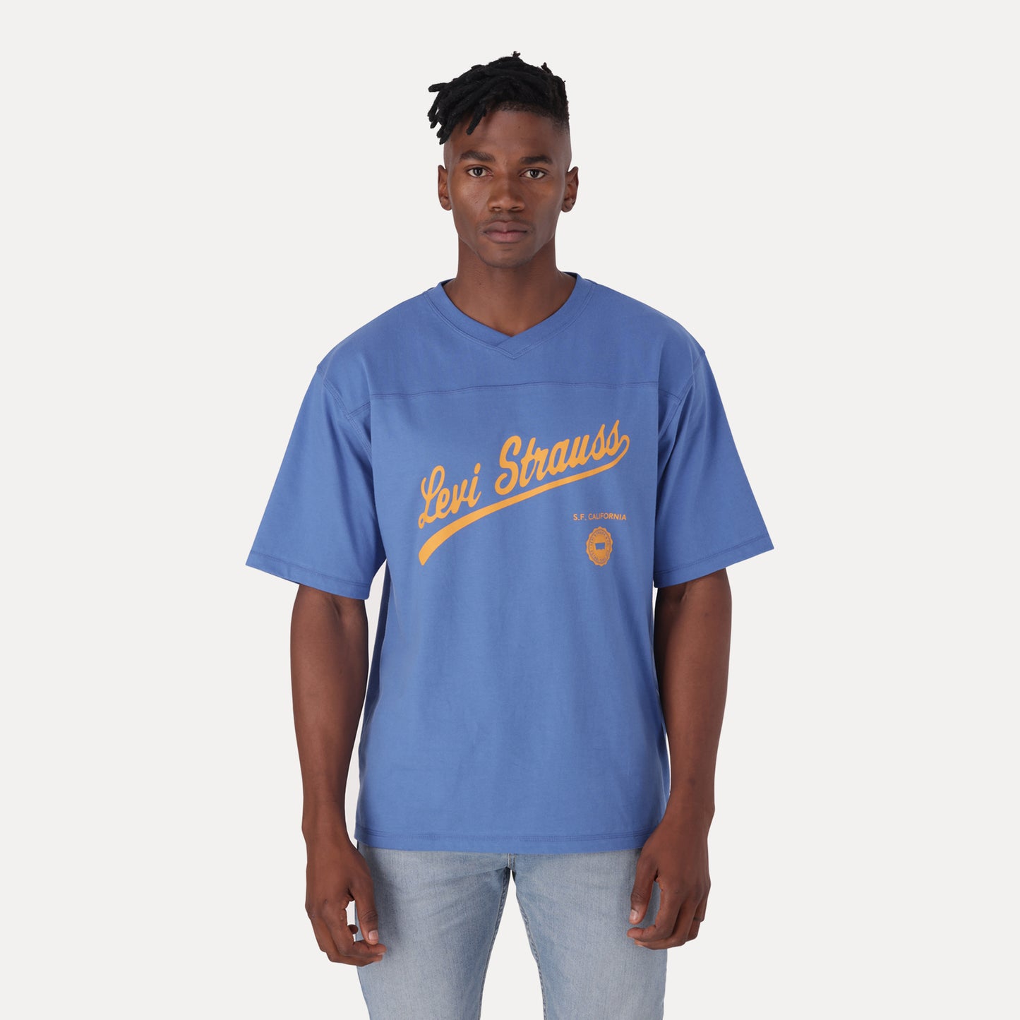 LEVI'S® MEN'S GRAPHIC PLATED REC TEE - BLUE