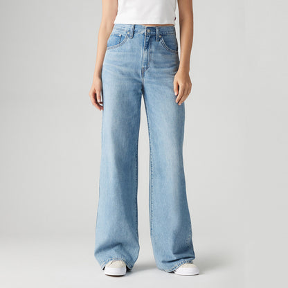 LEVI'S® WOMEN'S CINCH BAGGY JEANS - MED INDIGO - WORN IN