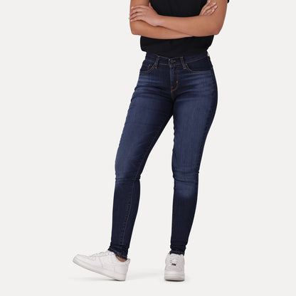 LEVI'S® WOMEN'S CURVY SUPER SKINNY  - DARK INDIGO - WORN IN