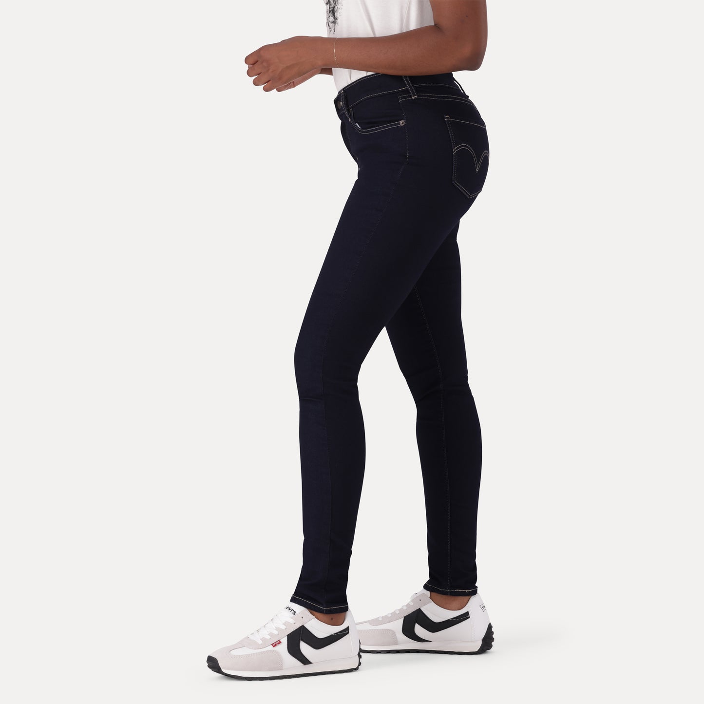 LEVI'S® CURVY SKINNY - DARK INDIGO - WORN IN