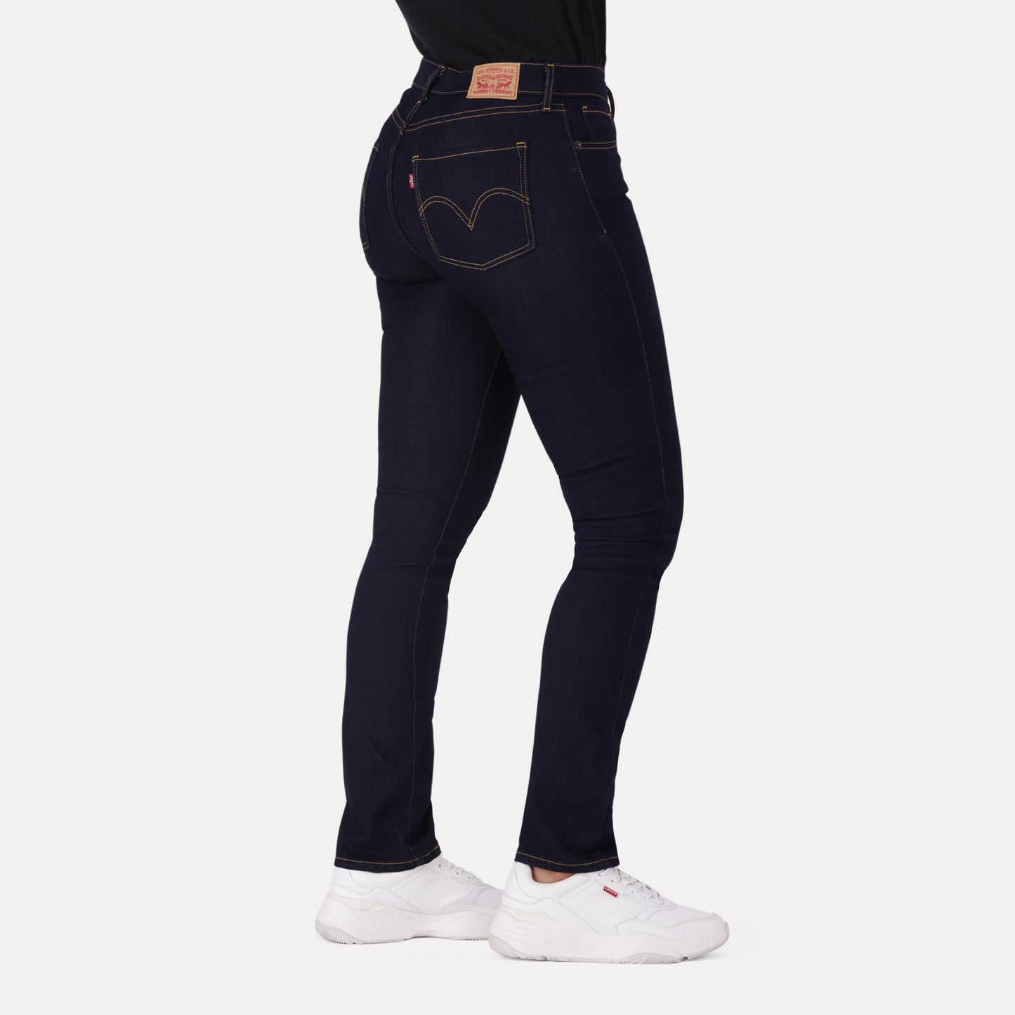 LEVI'S® CURVY STRAIGHT - DARK INDIGO - WORN IN