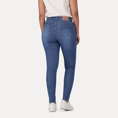 LEVI'S® WOMEN'S CURVY SUPER SKINNY  - MED INDIGO - WORN IN