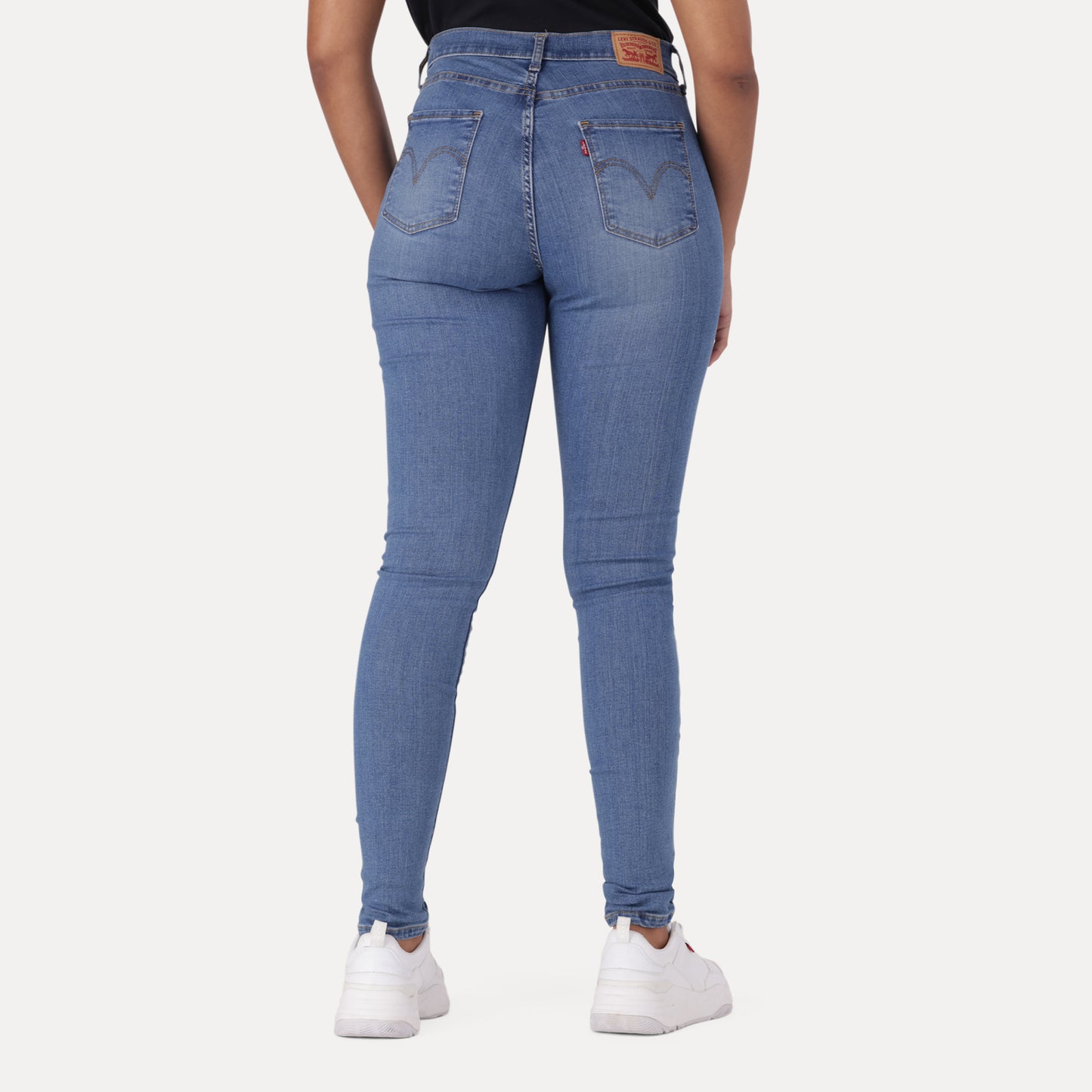 LEVI'S® CURVY HIGH-RISE SUPERSKINNY - MED INDIGO - WORN IN