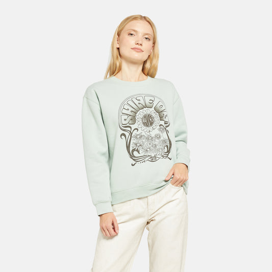 LEVI'S® WOMEN'S GRAPHIC EVERYDAY CREWNECK SWEATSHIRT - GREEN