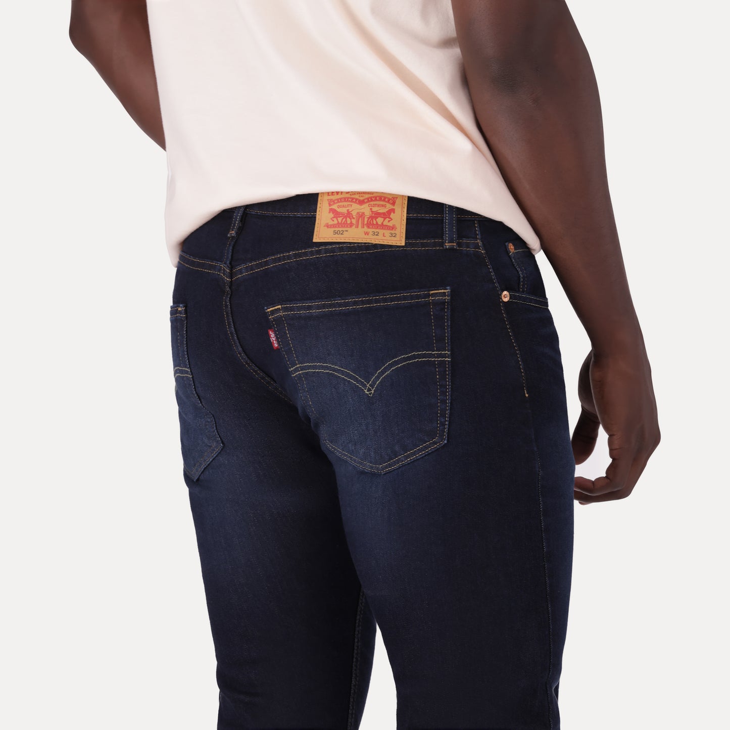 LEVI'S® MEN'S 502™ TAPER JEANS - DARK INDIGO - WORN IN