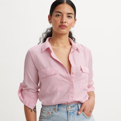 LEVI'S® WOMEN'S DOREEN UTILITY SHIRT - PINK