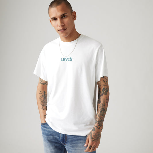 LEVI'S® MEN'S RELAXED FIT SHORT-SLEEVE GRAPHIC T-SHIRT - WHITE