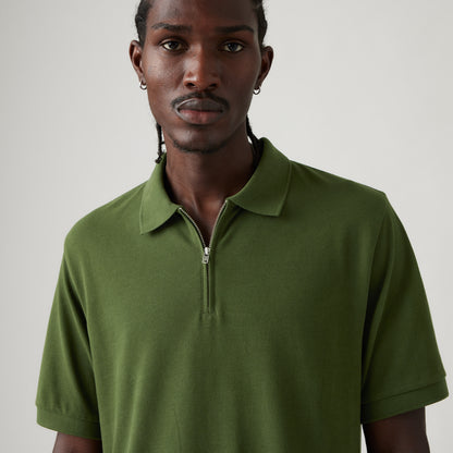 LEVI'S® MEN'S ZIP POLO - GREEN