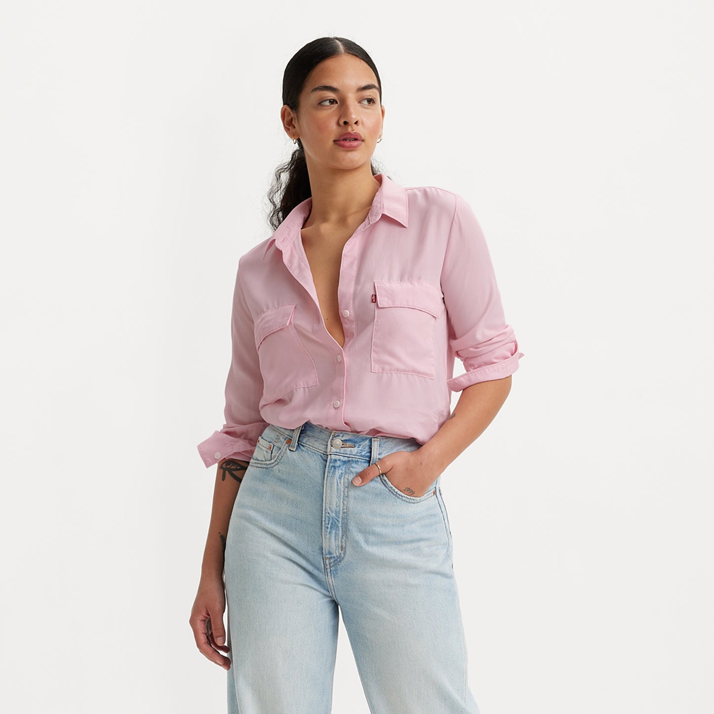 LEVI'S® WOMEN'S DOREEN UTILITY SHIRT - PINK