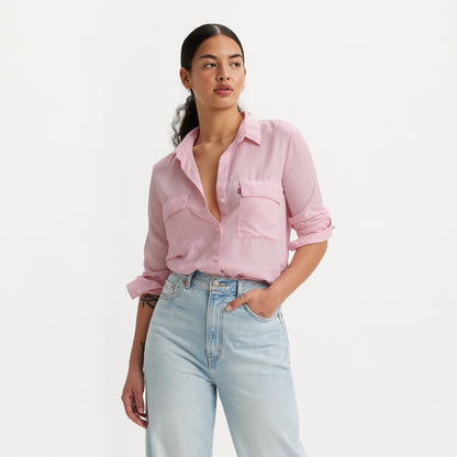 LEVI'S® WOMEN'S DOREEN UTILITY SHIRT - PINK