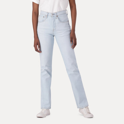 LEVI'S® WOMEN'S 501® ORIGINAL JEANS - LIGHT INDIGO - WORN IN