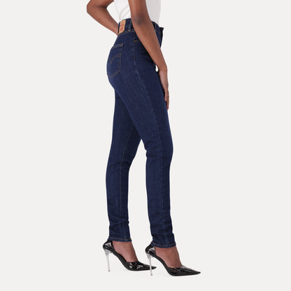 LEVI’S® WOMEN'S 721 HIGH-RISE SKINNY JEANS - DARK INDIGO - FLAT FINISH