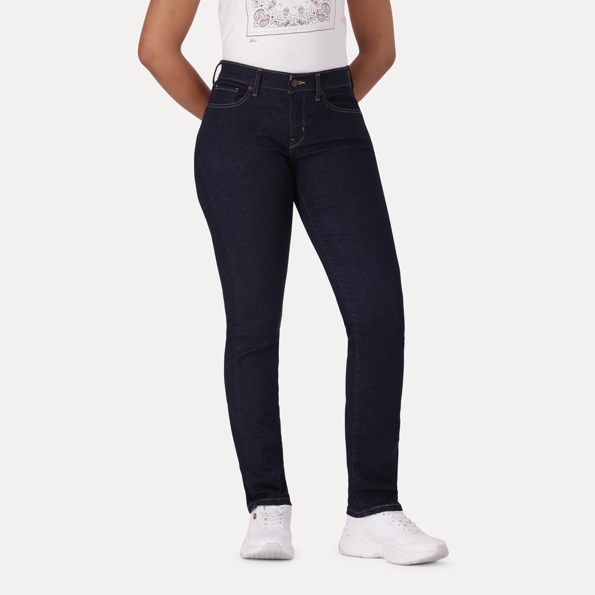 LEVI S CURVY STRAIGHT ZA DARK INDIGO FLAT FINISH