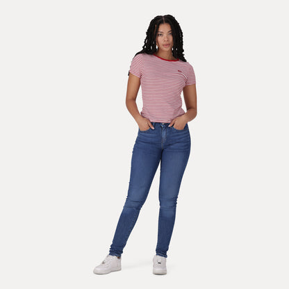 LEVI'S® WOMEN'S CURVY SKINNY  - MED INDIGO - WORN IN