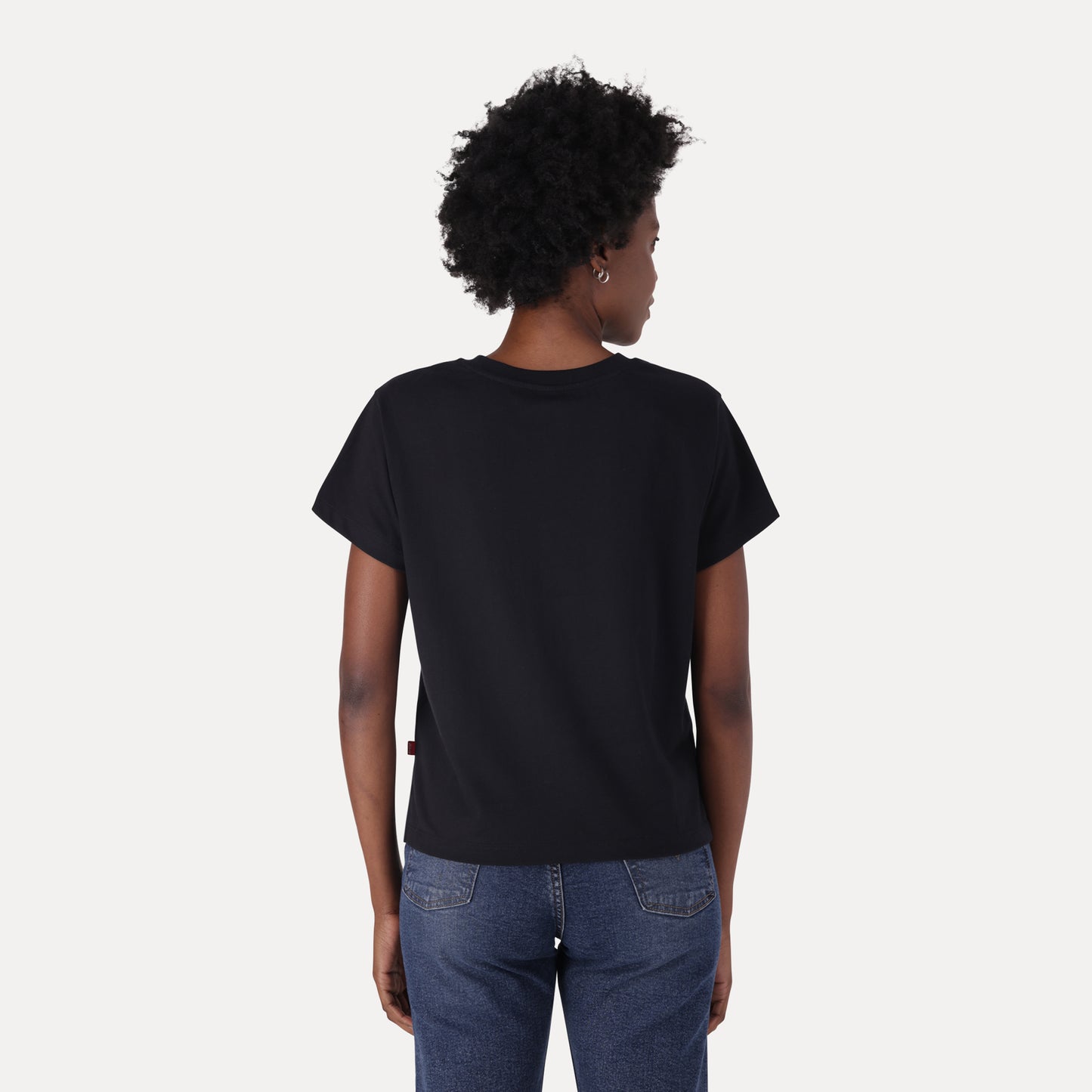 LEVI'S® WOMEN'S GRAPHIC BOXY T-SHIRT - BLACK