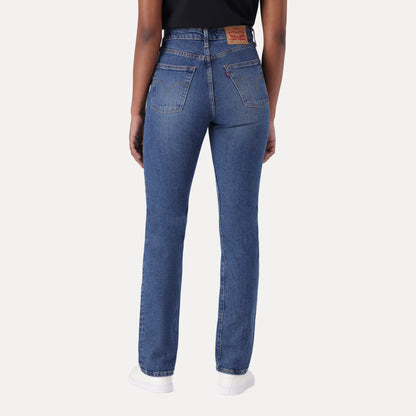 LEVI'S® WOMEN'S 501® ORIGINAL JEANS - MED INDIGO - WORN IN