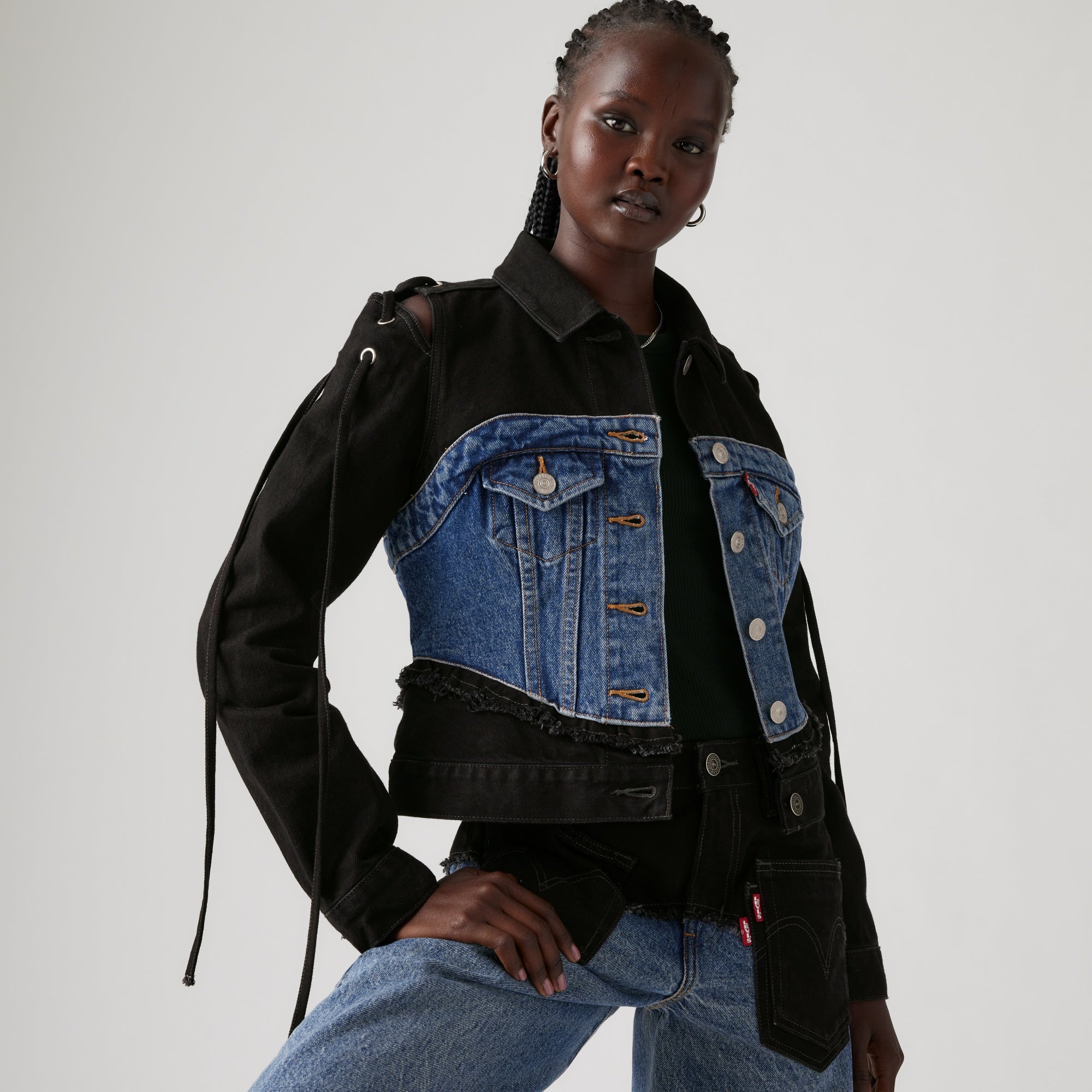 Levi jean jacket and pants best sale