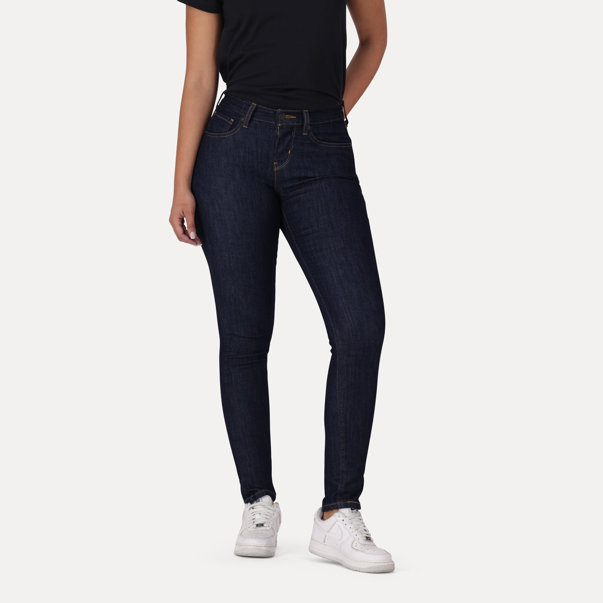 LEVI'S® WOMEN'S CURVY SKINNY  - DARK INDIGO - FLAT FINISH