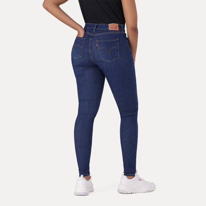 LEVI'S® CURVY SUPER SKINNY - DARK INDIGO - WORN IN