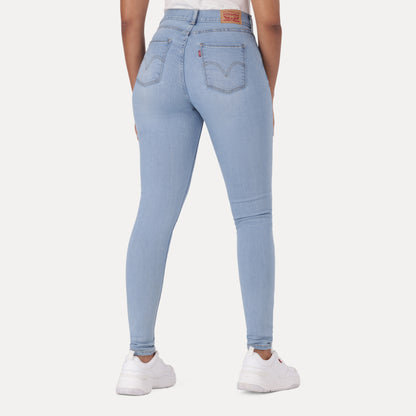 LEVI'S® CURVY SUPER SKINNY  - LIGHT INDIGO - WORN IN