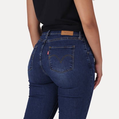 LEVI'S® WOMEN'S CURVY SUPER SKINNY  - DARK INDIGO - WORN IN