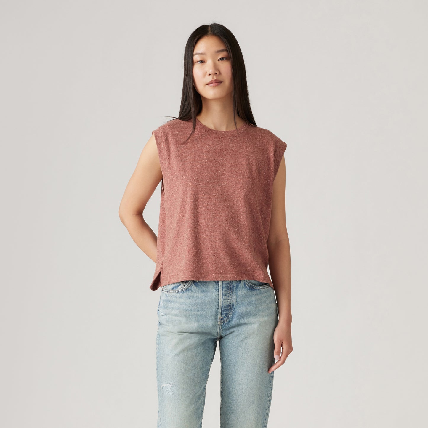 LEVI'S® WOMEN'S BOXY TANK - RED